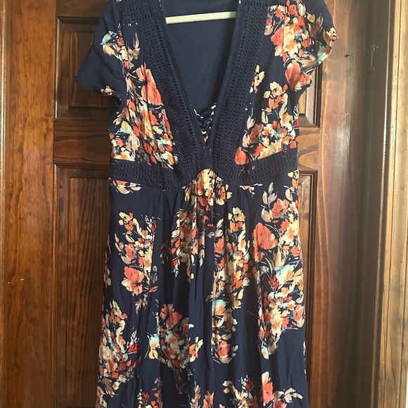 Floral Navy Dress by Torrid - Picture 5 of 6
